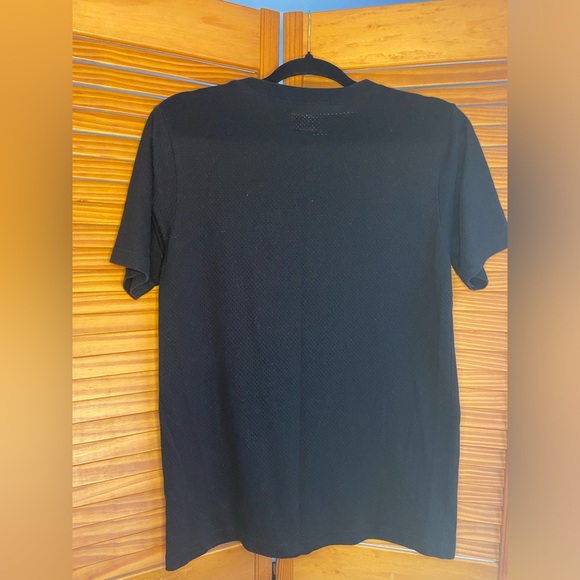 Supreme Brand Black Mesh Short Sleeve Tee with Embroidering - Picture 3 of 5
